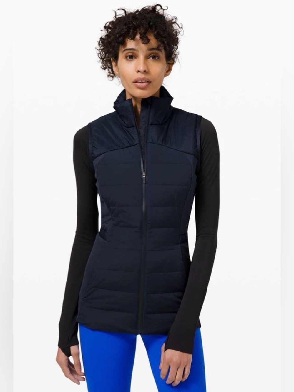Lululemon Down For It All Vest in True Navy women's size 12